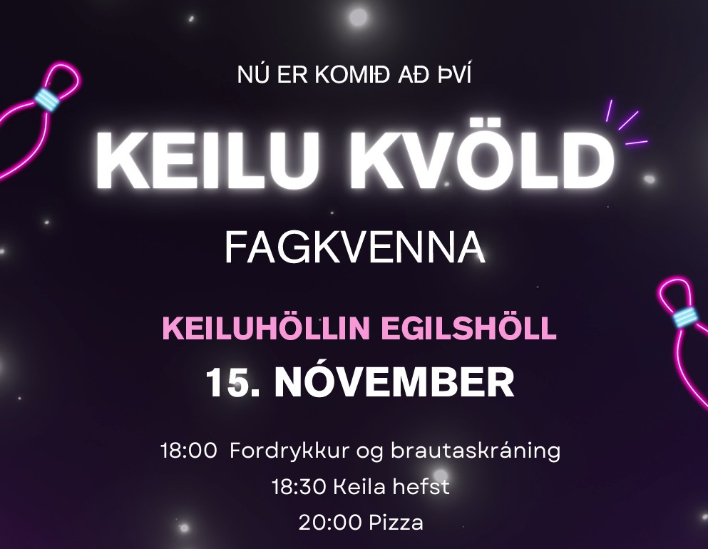 Árlegt keilumót Fagkvenna